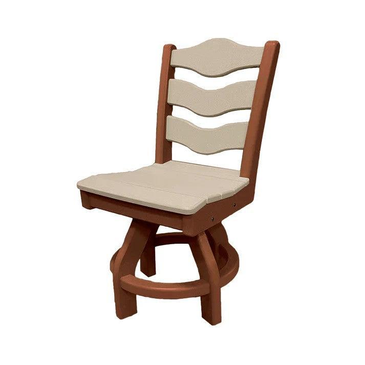 Perfect Choice Recycled Plastic Traditional Dining Height Swivel Armless Chair - LEAD TIME TO SHIP 4 WEEKS OR LESS