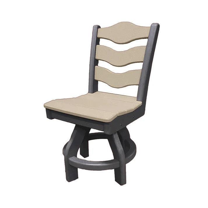 Perfect Choice Recycled Plastic Traditional Dining Height Swivel Armless Chair - LEAD TIME TO SHIP 4 WEEKS OR LESS
