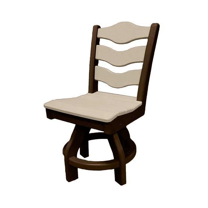 Perfect Choice Recycled Plastic Traditional Dining Height Swivel Armless Chair - LEAD TIME TO SHIP 4 WEEKS OR LESS