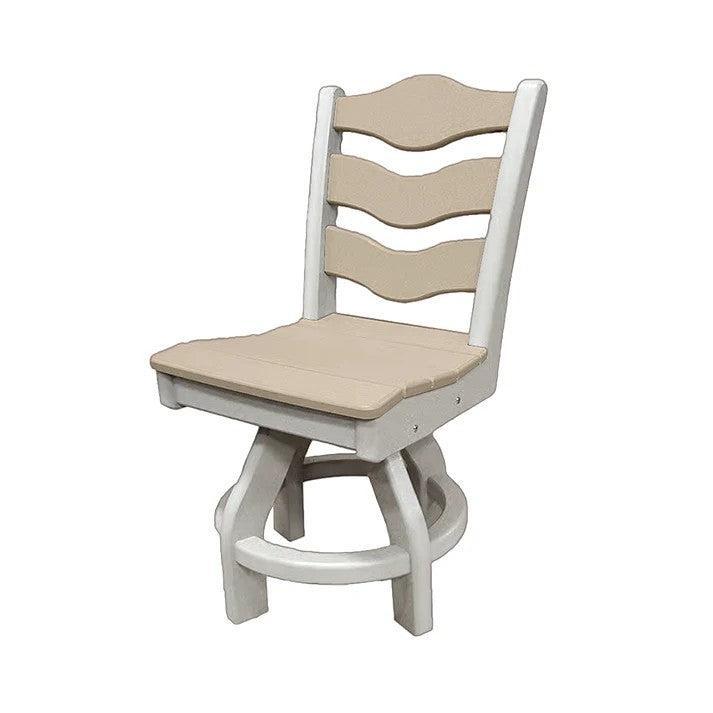 Perfect Choice Recycled Plastic Traditional Dining Height Swivel Armless Chair - LEAD TIME TO SHIP 4 WEEKS OR LESS