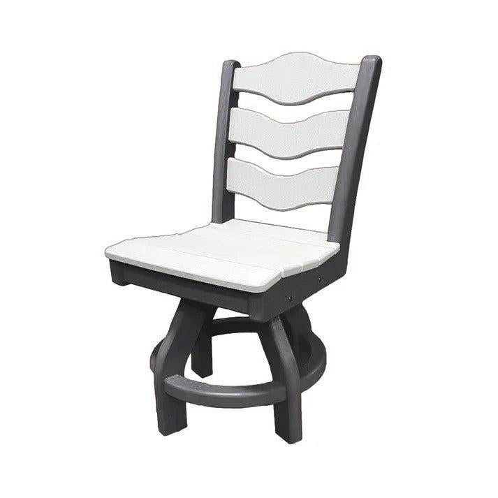 Perfect Choice Recycled Plastic Traditional Dining Height Swivel Armless Chair - LEAD TIME TO SHIP 4 WEEKS OR LESS