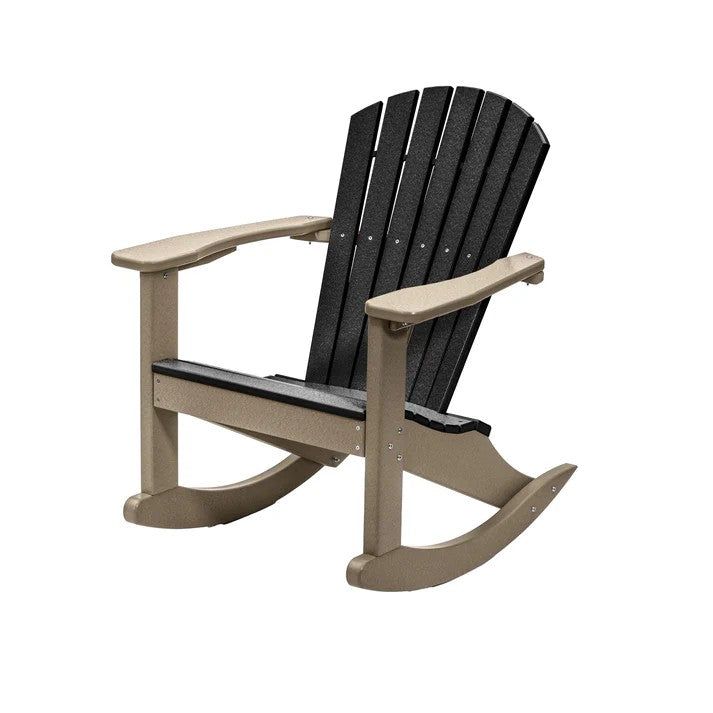 Perfect Choice Furniture Recycled Plastic Classic Adirondack Rocking Chair - LEAD TIME TO SHIP 4 WEEKS OR LESS