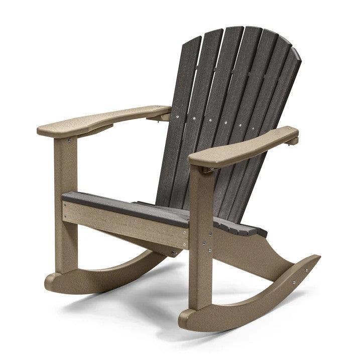 Perfect Choice Furniture Recycled Plastic Classic Adirondack Rocking Chair - LEAD TIME TO SHIP 4 WEEKS OR LESS