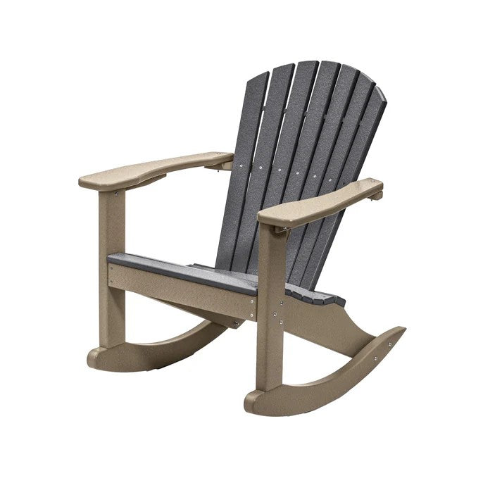 Perfect Choice Furniture Recycled Plastic Classic Adirondack Rocking Chair - LEAD TIME TO SHIP 4 WEEKS OR LESS
