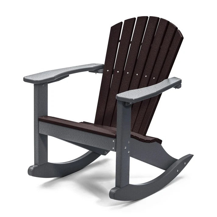 Perfect Choice Furniture Recycled Plastic Classic Adirondack Rocking Chair - LEAD TIME TO SHIP 4 WEEKS OR LESS
