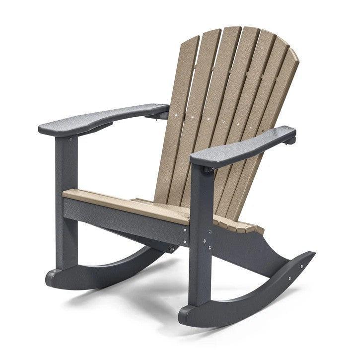 Perfect Choice Furniture Recycled Plastic Classic Adirondack Rocking Chair - LEAD TIME TO SHIP 4 WEEKS OR LESS