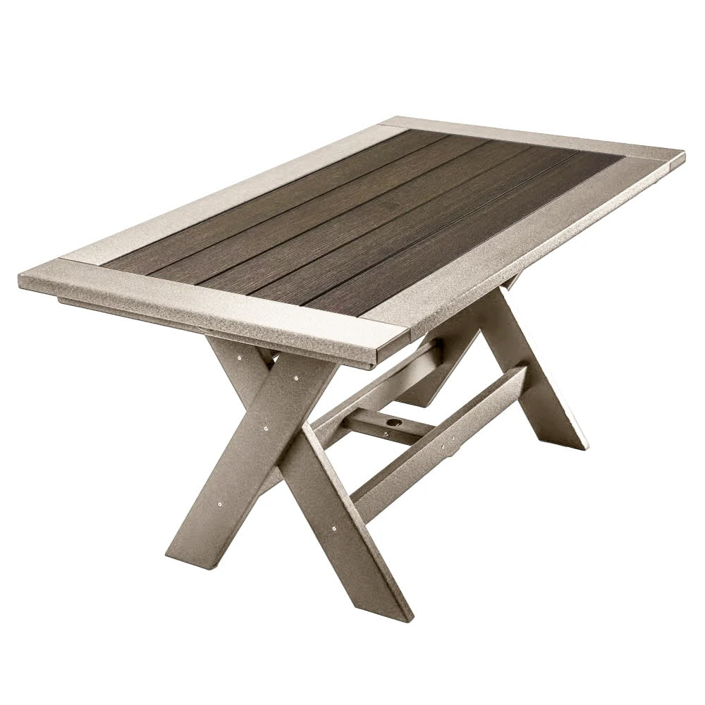 Perfect Choice Furniture Recycled Plastic Stanton  72" Bar Table (BAR HEIGHT) - LEAD TIME TO SHIP 5 WEEKS OR LESS
