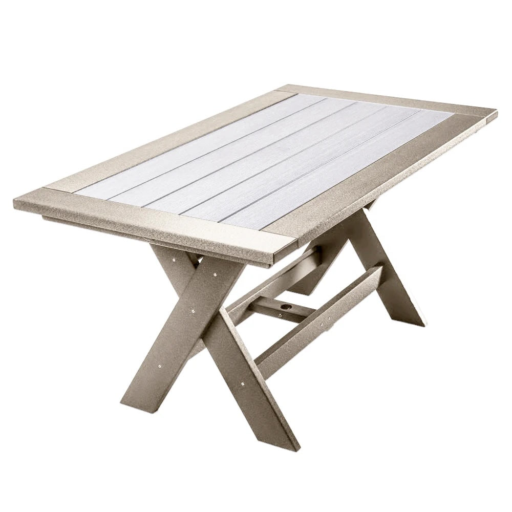 Perfect Choice Furniture Recycled Plastic Stanton  72" Bar Table (BAR HEIGHT) - LEAD TIME TO SHIP 5 WEEKS OR LESS