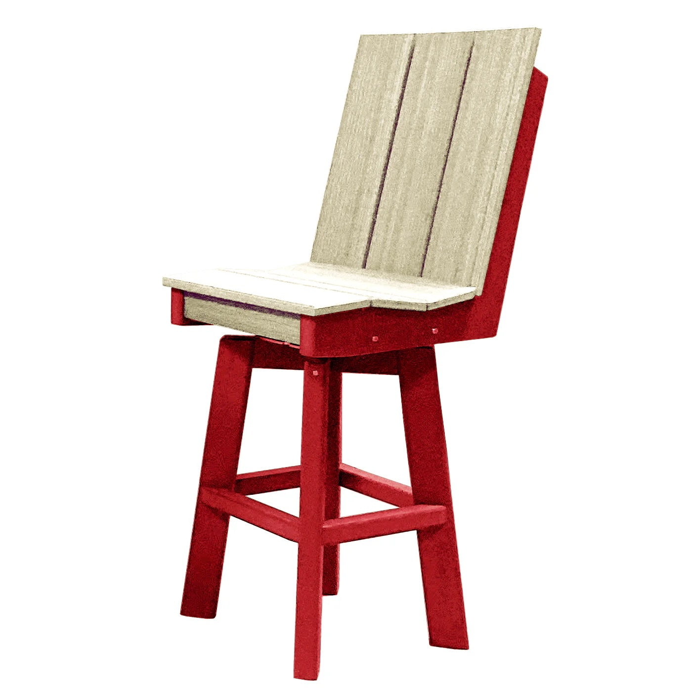 Perfect Choice Furniture Recycled Plastic Stanton Swivel Bar Height Armless Chair - LEAD TIME TO SHIP 4 WEEKS OR LESS
