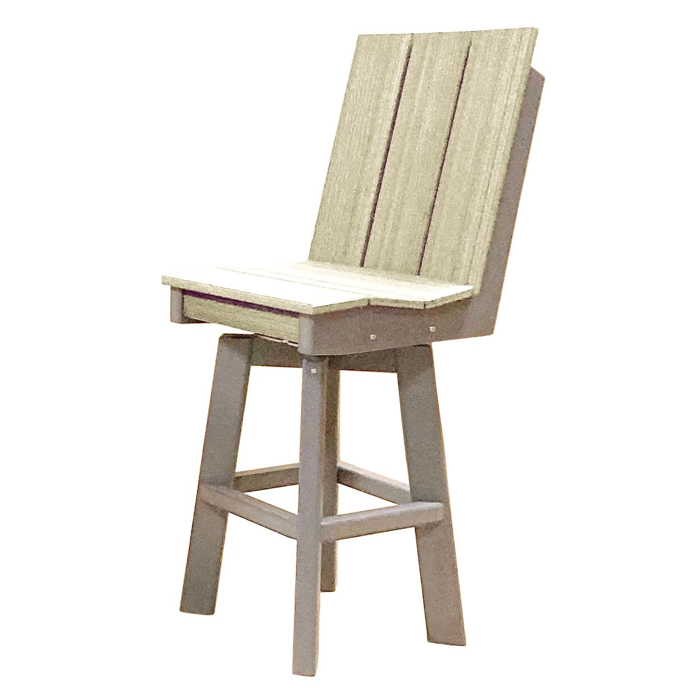 Perfect Choice Furniture Recycled Plastic Stanton Swivel Bar Height Armless Chair - LEAD TIME TO SHIP 4 WEEKS OR LESS