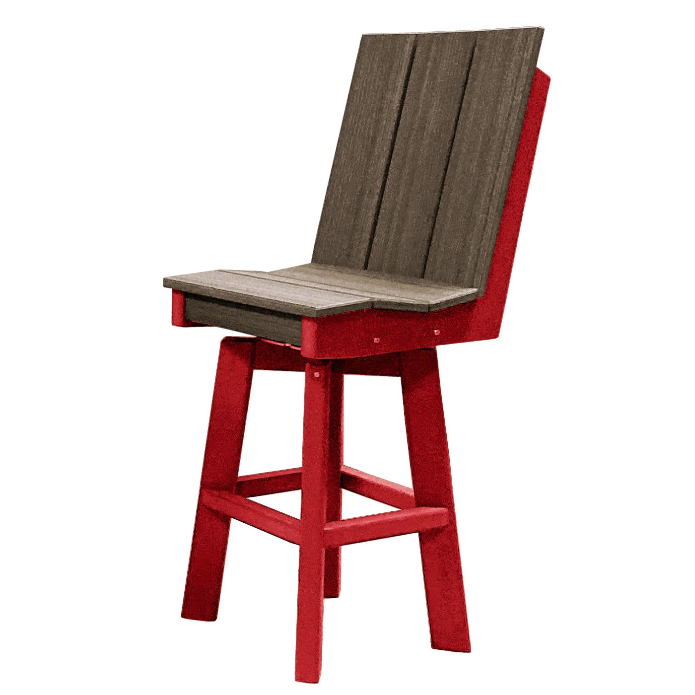 Perfect Choice Furniture Recycled Plastic Stanton Swivel Bar Height Armless Chair - LEAD TIME TO SHIP 4 WEEKS OR LESS