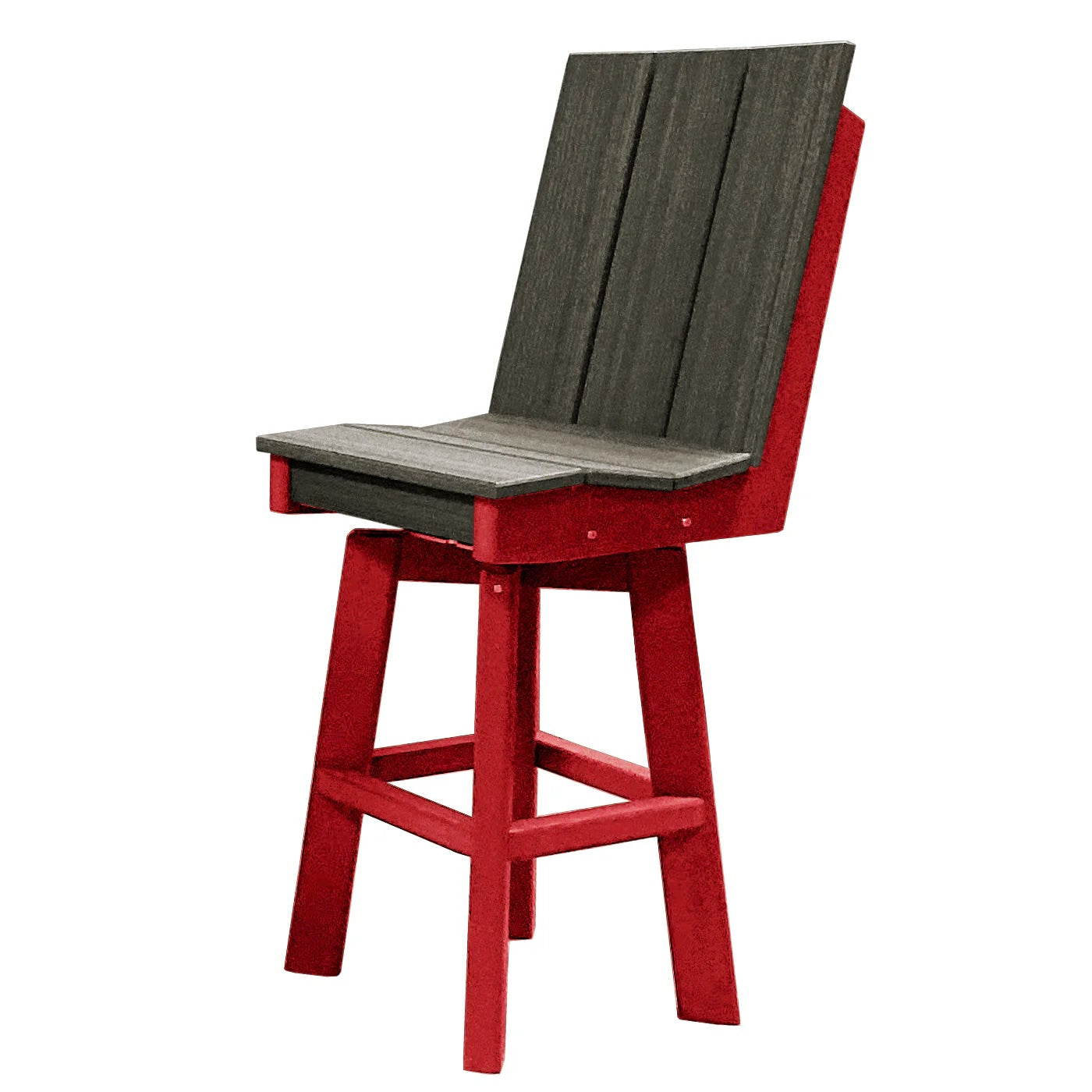 Perfect Choice Furniture Recycled Plastic Stanton Swivel Bar Height Armless Chair - LEAD TIME TO SHIP 4 WEEKS OR LESS