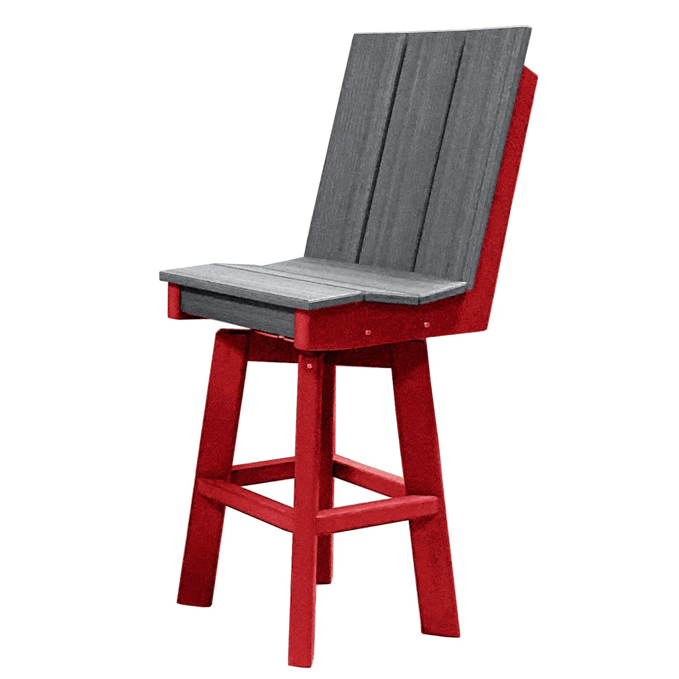Perfect Choice Furniture Recycled Plastic Stanton Swivel Bar Height Armless Chair - LEAD TIME TO SHIP 4 WEEKS OR LESS