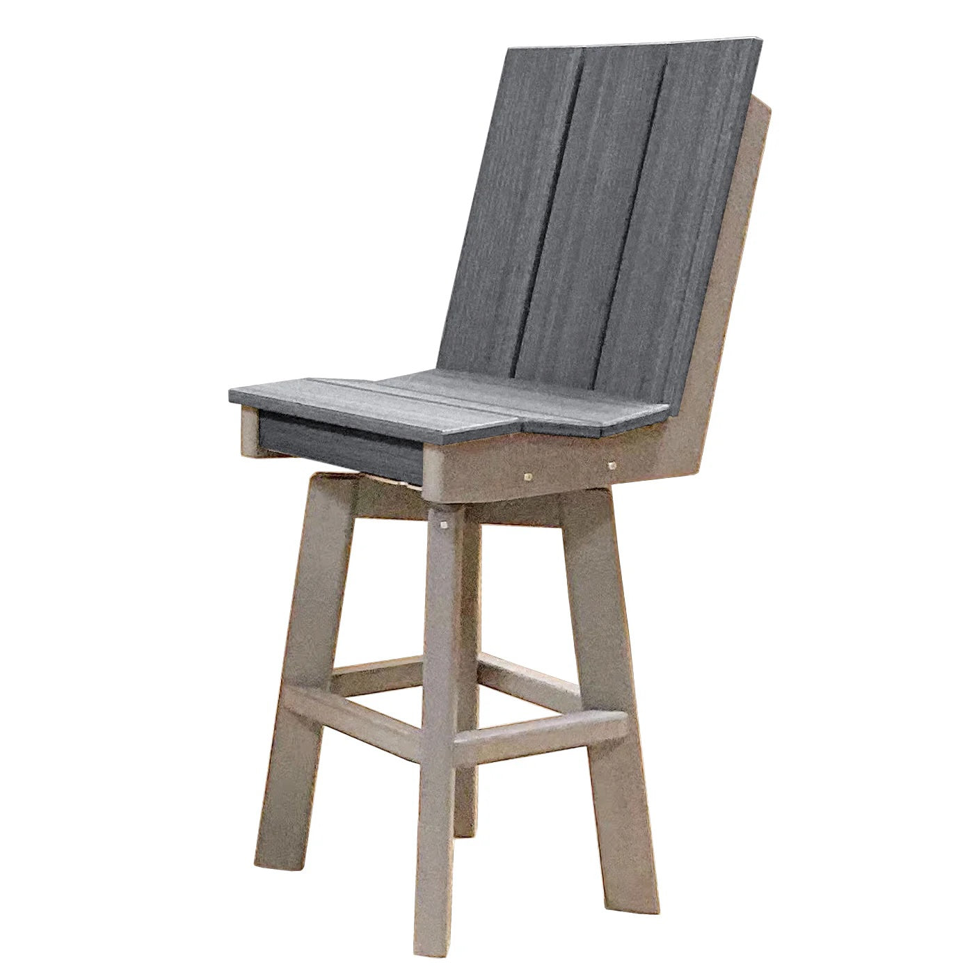 Perfect Choice Furniture Recycled Plastic Stanton Swivel Bar Height Armless Chair - LEAD TIME TO SHIP 4 WEEKS OR LESS