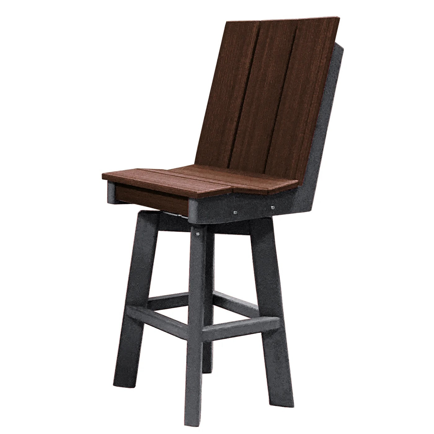 Perfect Choice Furniture Recycled Plastic Stanton Swivel Bar Height Armless Chair - LEAD TIME TO SHIP 4 WEEKS OR LESS