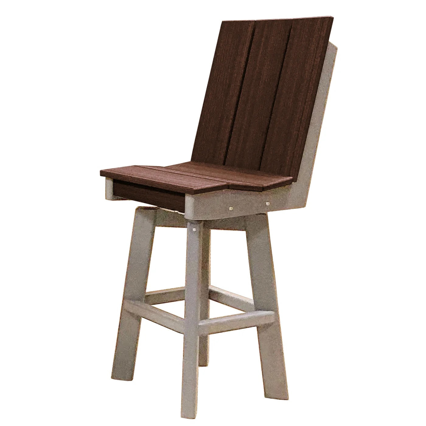 Perfect Choice Furniture Recycled Plastic Stanton Swivel Bar Height Armless Chair - LEAD TIME TO SHIP 4 WEEKS OR LESS