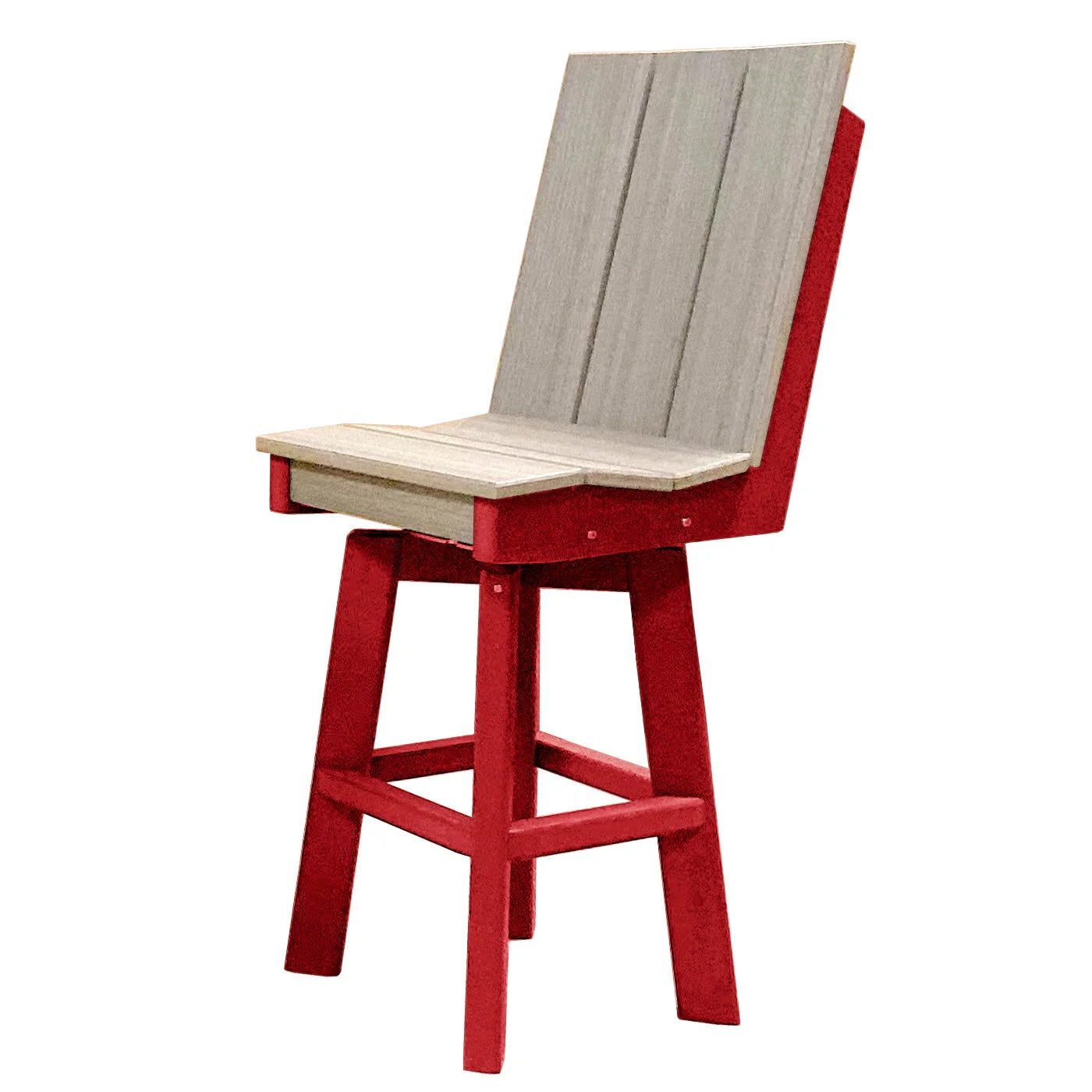 Perfect Choice Furniture Recycled Plastic Stanton Swivel Bar Height Armless Chair - LEAD TIME TO SHIP 4 WEEKS OR LESS