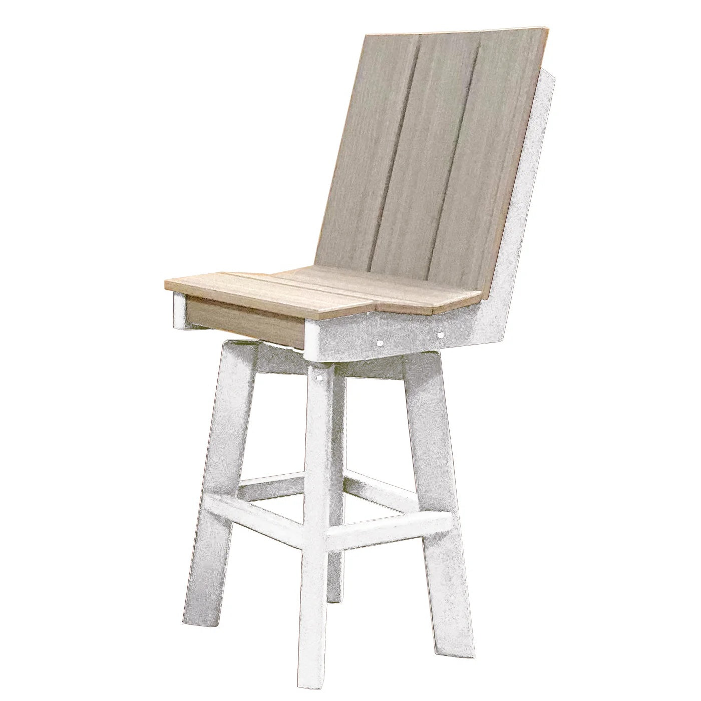 Perfect Choice Furniture Recycled Plastic Stanton Swivel Bar Height Armless Chair - LEAD TIME TO SHIP 4 WEEKS OR LESS