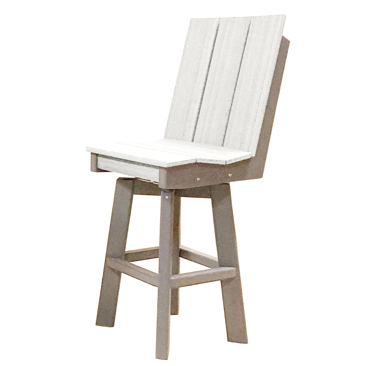 Perfect Choice Furniture Recycled Plastic Stanton Swivel Bar Height Armless Chair - LEAD TIME TO SHIP 4 WEEKS OR LESS