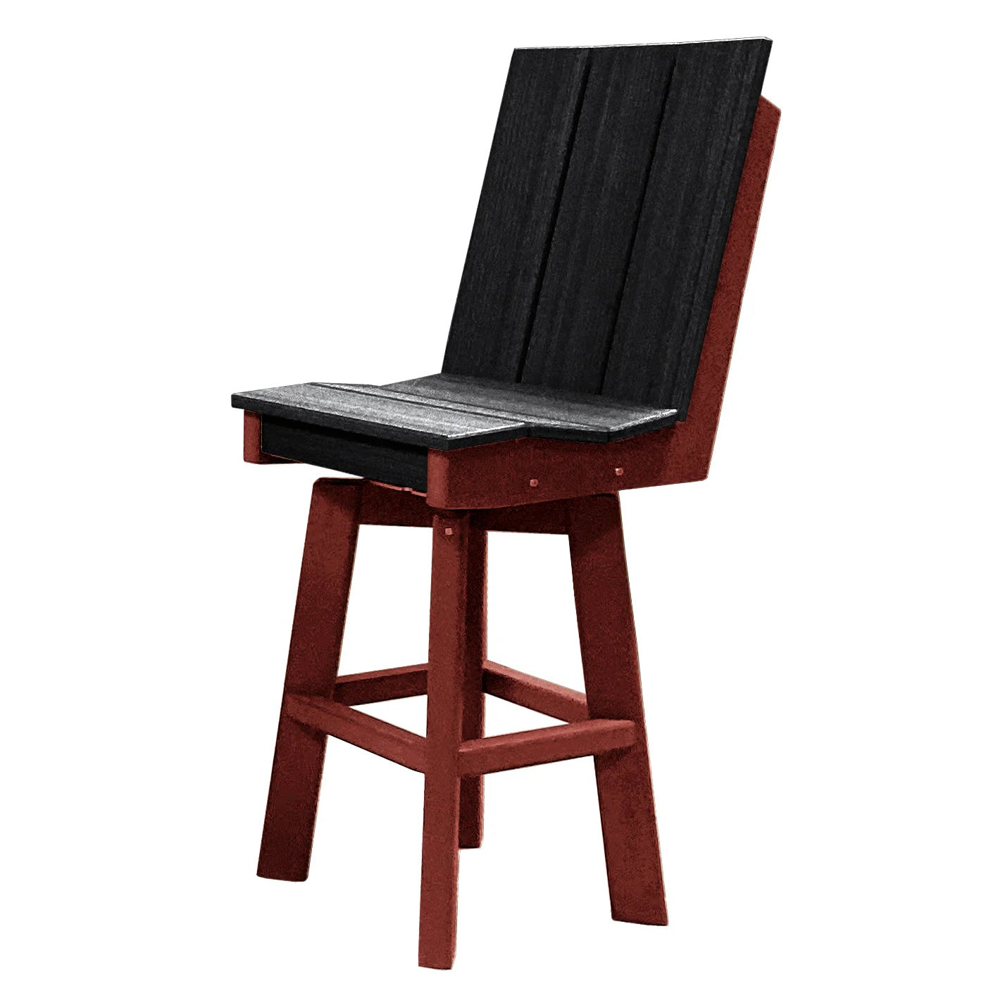 Perfect Choice Furniture Recycled Plastic Stanton Swivel Bar Height Armless Chair - LEAD TIME TO SHIP 4 WEEKS OR LESS