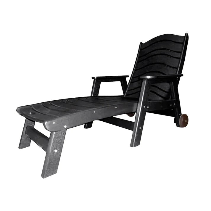 Perfect Choice Furniture Recycled Plastic Traditional Chaise Lounge - LEAD TIME TO SHIP 4 WEEKS OR LESS