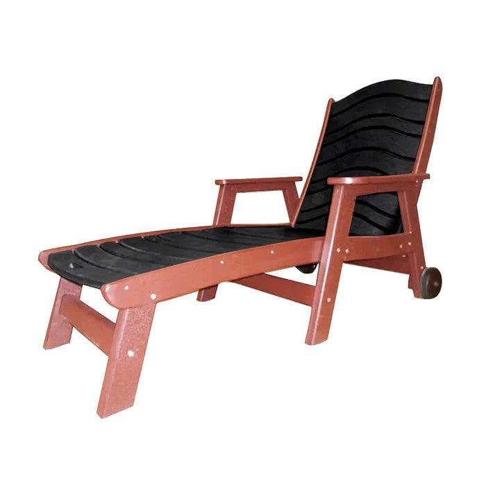 Perfect Choice Furniture Recycled Plastic Traditional Chaise Lounge - LEAD TIME TO SHIP 4 WEEKS OR LESS