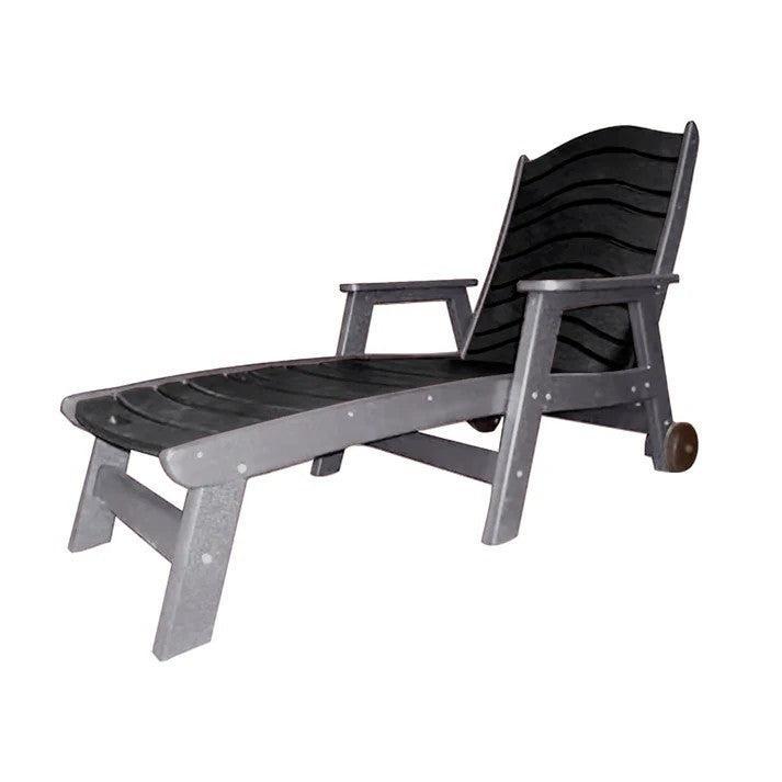 Perfect Choice Furniture Recycled Plastic Traditional Chaise Lounge - LEAD TIME TO SHIP 4 WEEKS OR LESS