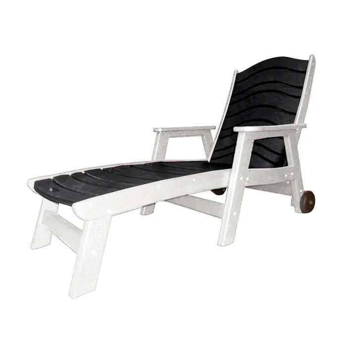 Perfect Choice Furniture Recycled Plastic Traditional Chaise Lounge - LEAD TIME TO SHIP 4 WEEKS OR LESS