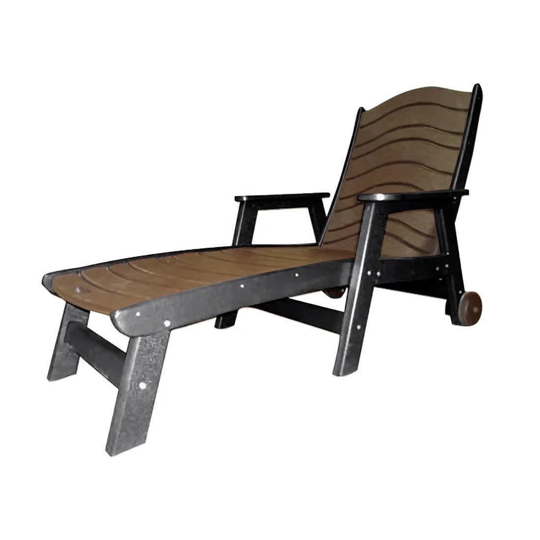 Perfect Choice Furniture Recycled Plastic Traditional Chaise Lounge - LEAD TIME TO SHIP 4 WEEKS OR LESS