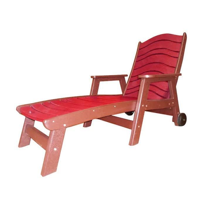 Perfect Choice Furniture Recycled Plastic Traditional Chaise Lounge - LEAD TIME TO SHIP 4 WEEKS OR LESS