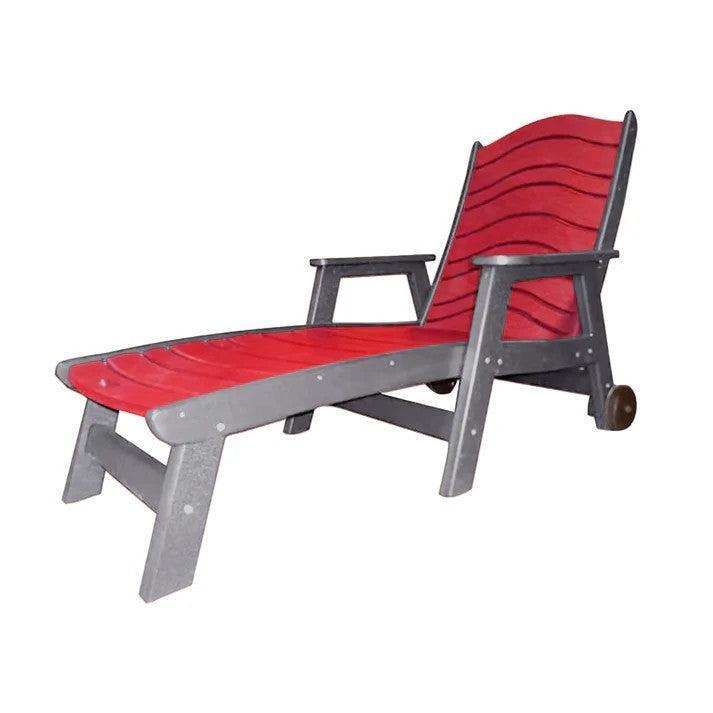 Perfect Choice Furniture Recycled Plastic Traditional Chaise Lounge - LEAD TIME TO SHIP 4 WEEKS OR LESS