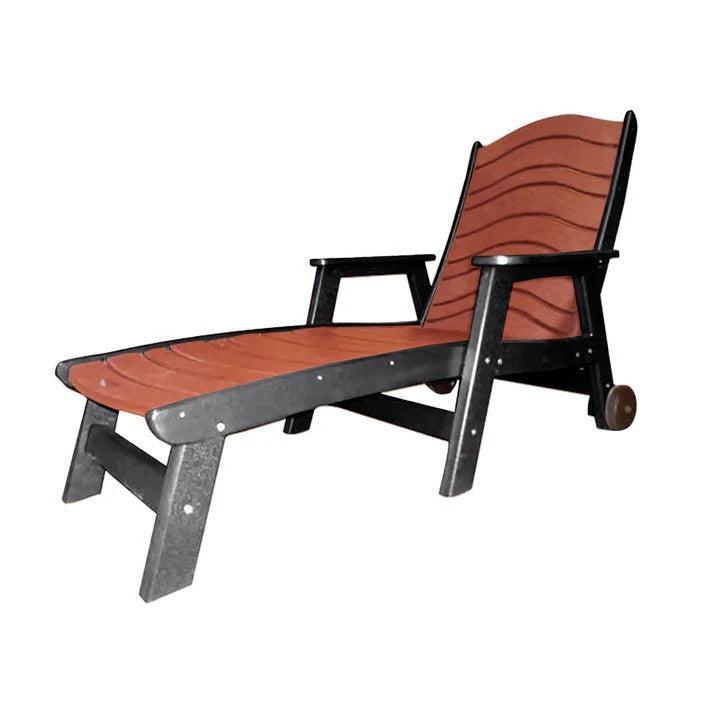 Perfect Choice Furniture Recycled Plastic Traditional Chaise Lounge - LEAD TIME TO SHIP 4 WEEKS OR LESS