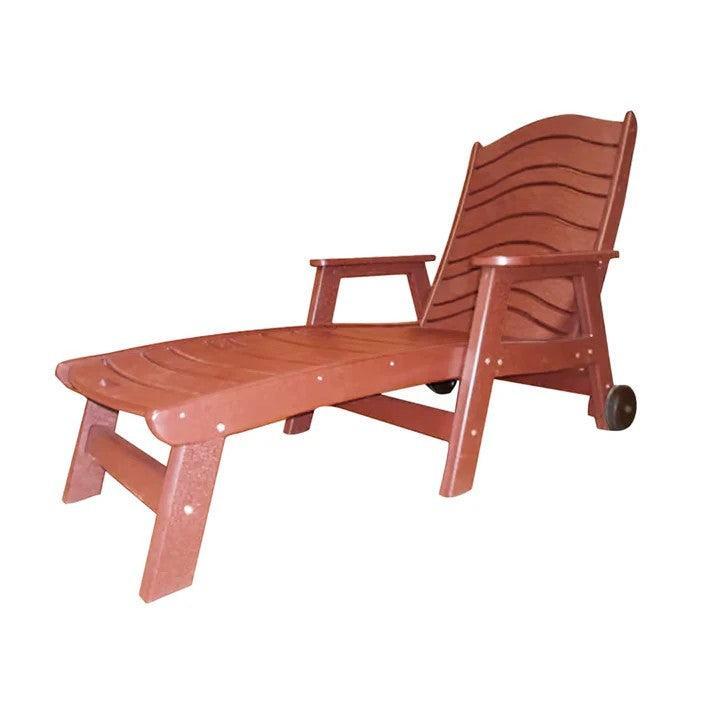 Perfect Choice Furniture Recycled Plastic Traditional Chaise Lounge - LEAD TIME TO SHIP 4 WEEKS OR LESS