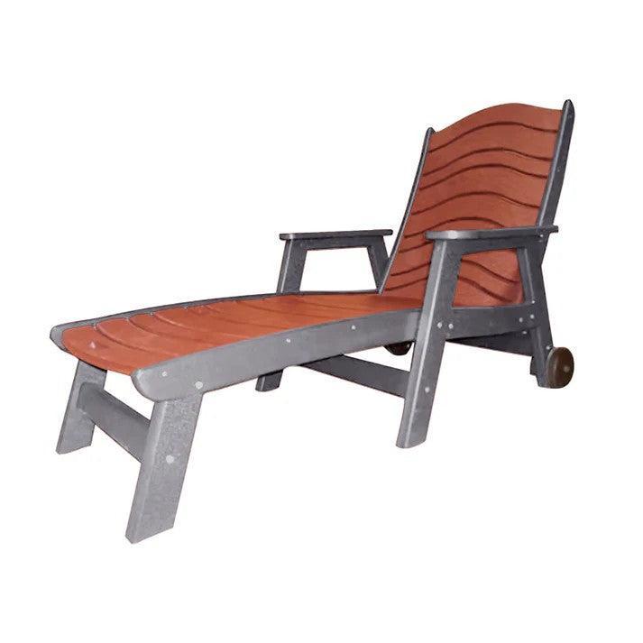 Perfect Choice Furniture Recycled Plastic Traditional Chaise Lounge - LEAD TIME TO SHIP 4 WEEKS OR LESS