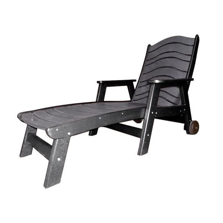 Perfect Choice Furniture Recycled Plastic Traditional Chaise Lounge - LEAD TIME TO SHIP 4 WEEKS OR LESS