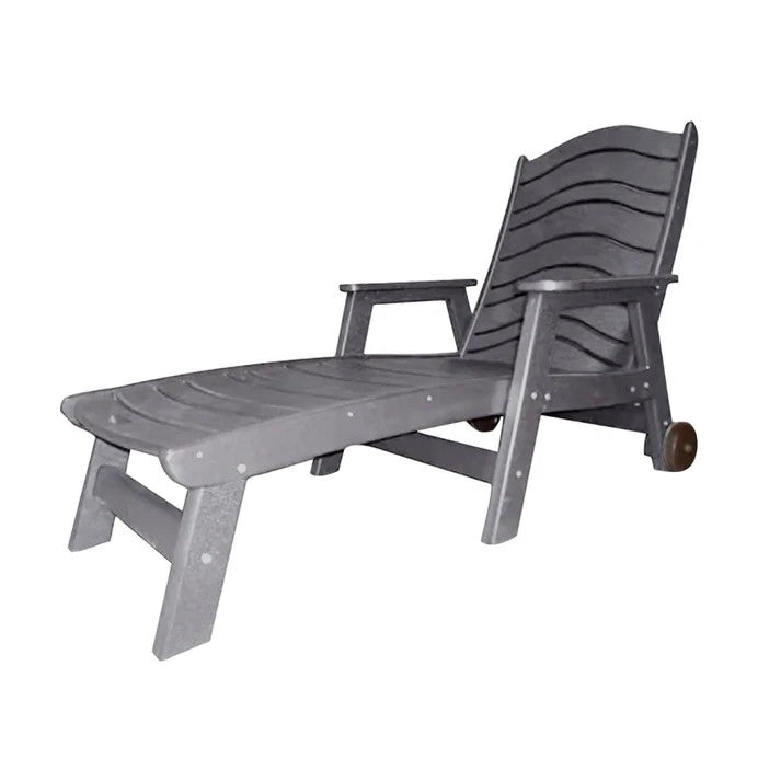 Perfect Choice Furniture Recycled Plastic Traditional Chaise Lounge - LEAD TIME TO SHIP 4 WEEKS OR LESS