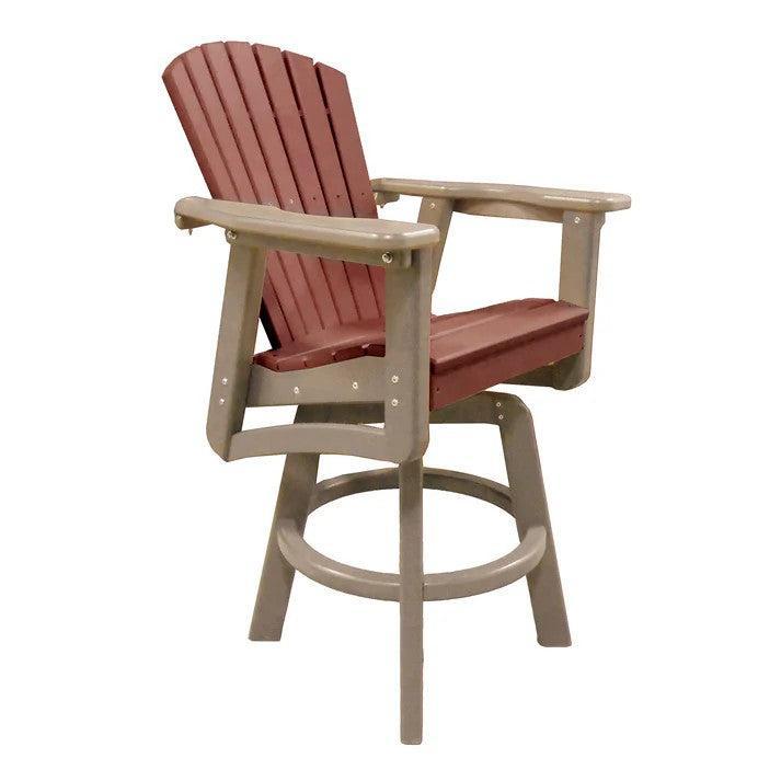 Perfect Choice Recycled Plastic Classic Swivel Bar Height Arm Chair (BAR HEIGHT) - LEAD TIME TO SHIP 4 WEEKS OR LESS