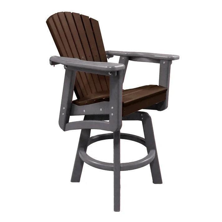 Perfect Choice Recycled Plastic Classic Swivel Bar Height Arm Chair (BAR HEIGHT) - LEAD TIME TO SHIP 4 WEEKS OR LESS