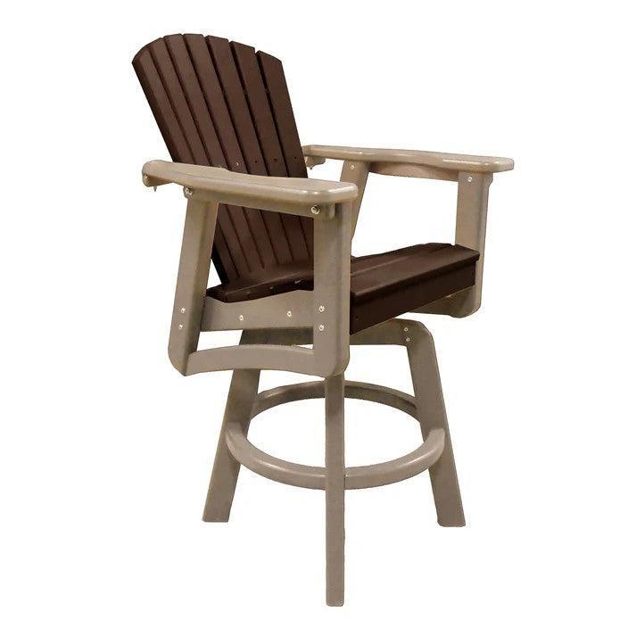 Perfect Choice Recycled Plastic Classic Swivel Bar Height Arm Chair (BAR HEIGHT) - LEAD TIME TO SHIP 4 WEEKS OR LESS
