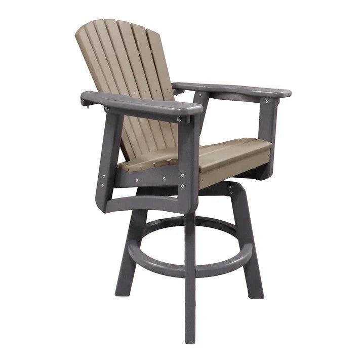 Perfect Choice Recycled Plastic Classic Swivel Bar Height Arm Chair (BAR HEIGHT) - LEAD TIME TO SHIP 4 WEEKS OR LESS