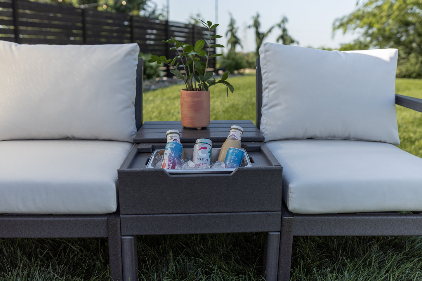 Polybird P107 Breeze Deep Seat Storage/Ice Table - LEAD TIME TO SHIP 5 BUSINESS DAYS OR LESS