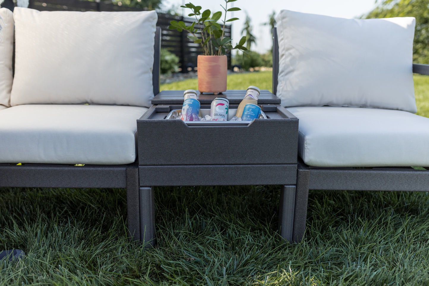 Polybird P107 Breeze Deep Seat Storage/Ice Table - LEAD TIME TO SHIP 5 BUSINESS DAYS OR LESS