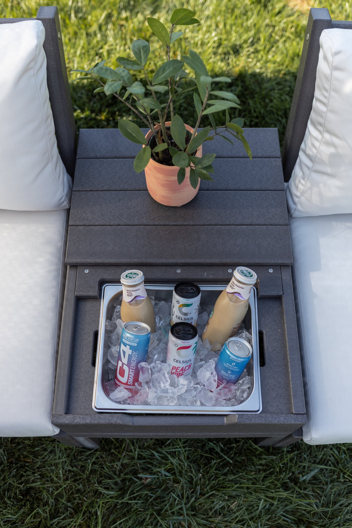 Polybird P107 Breeze Deep Seat Storage/Ice Table - LEAD TIME TO SHIP 5 BUSINESS DAYS OR LESS