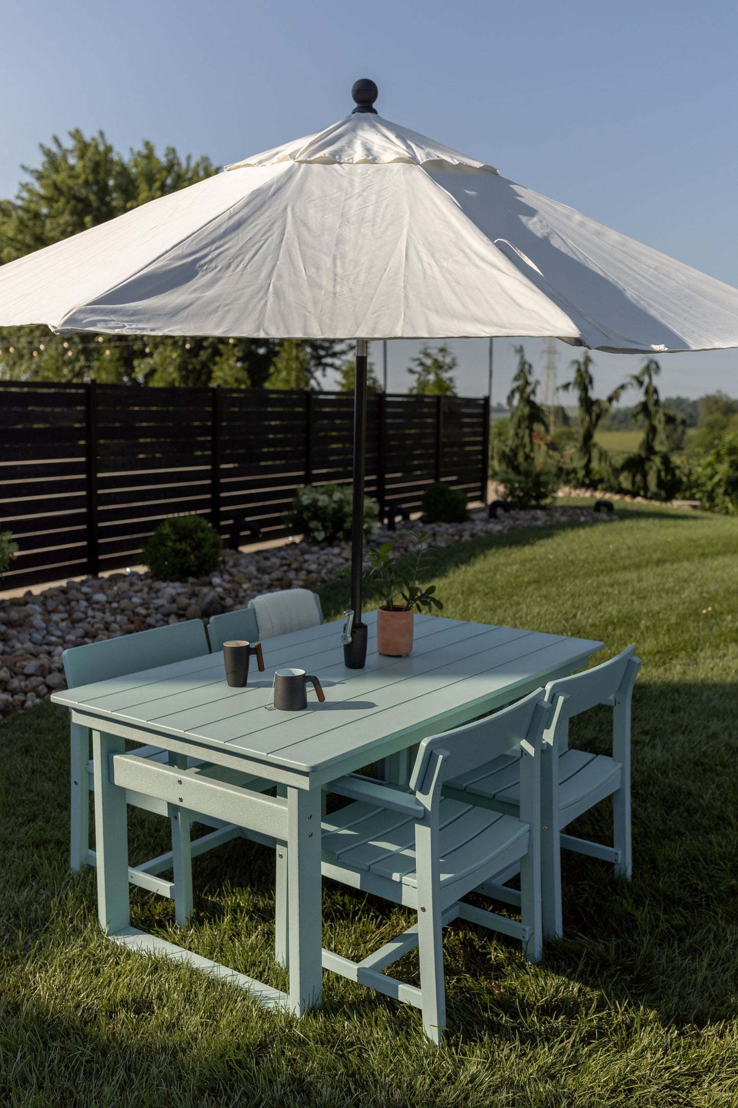 Polybird P132-R Modern 38" X 64" Dining Table (DINING HEIGHT)- LEAD TIME TO SHIP 5 BUSINESS DAYS OR LESS