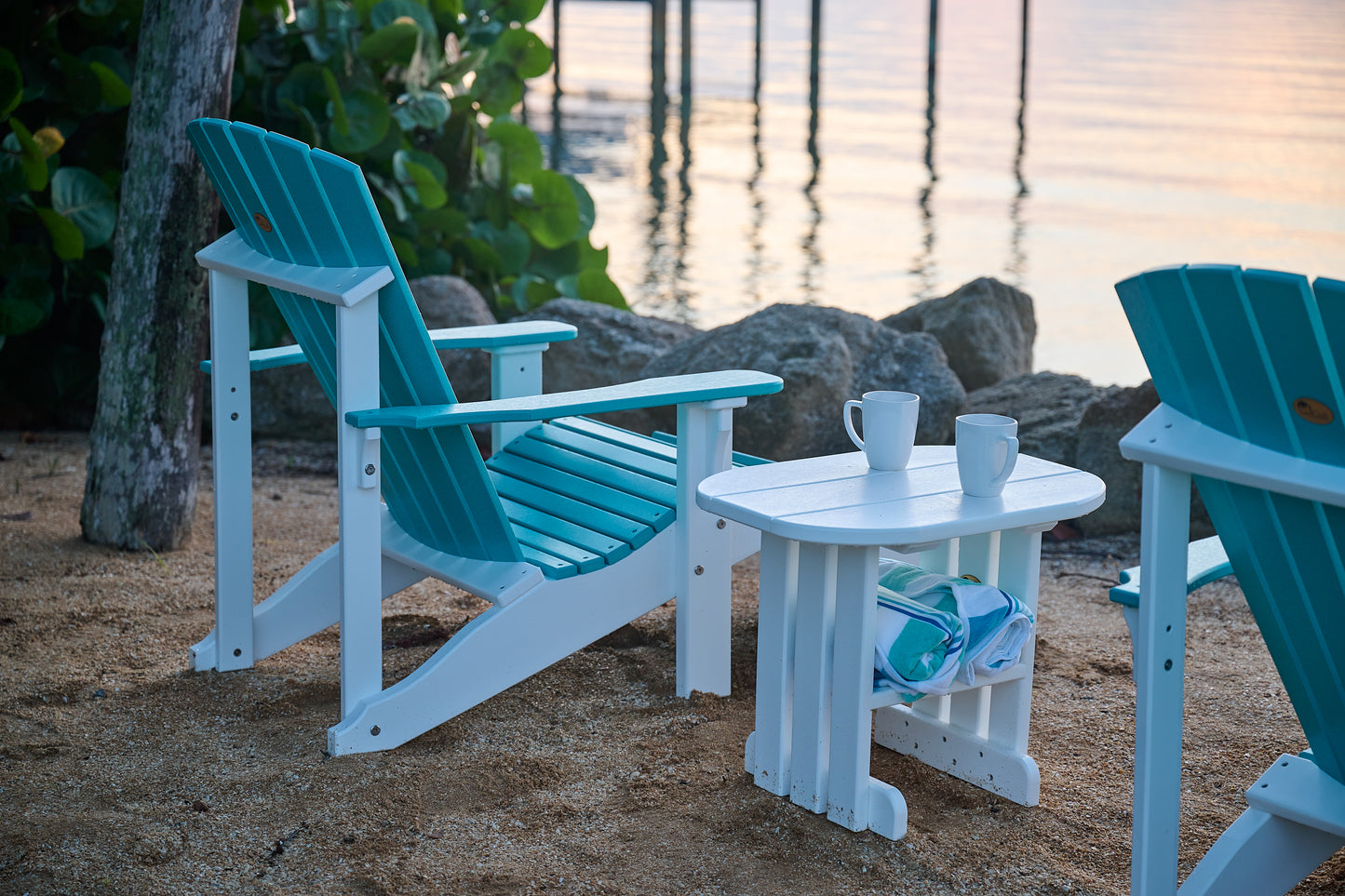 LuxCraft Recycled Plastic End Table  - LEAD TIME TO SHIP 7 BUSINESS DAYS OR LESS