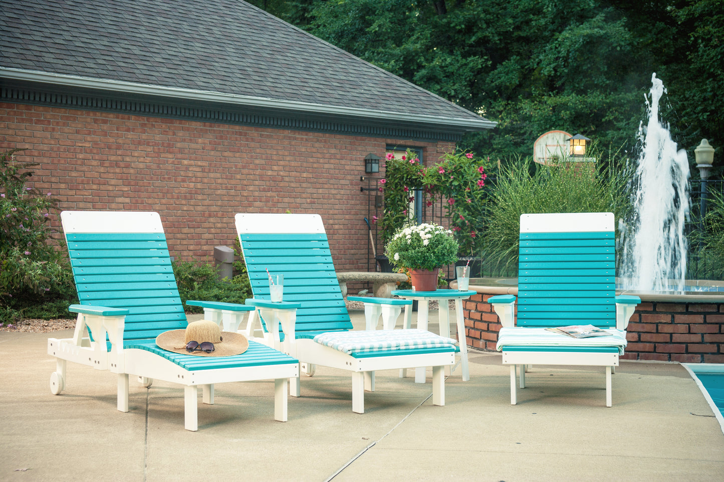 LuxCraft Recycled Plastic Lounge Chair  - LEAD TIME TO SHIP 7 BUSINESS DAYS OR LESS