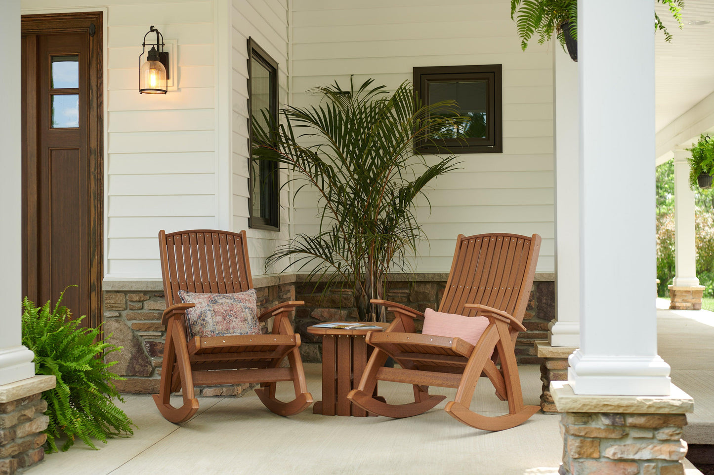 LuxCraft Recycled Plastic Comfort Rocking Chair - LEAD TIME TO SHIP 3 TO 4 WEEKS