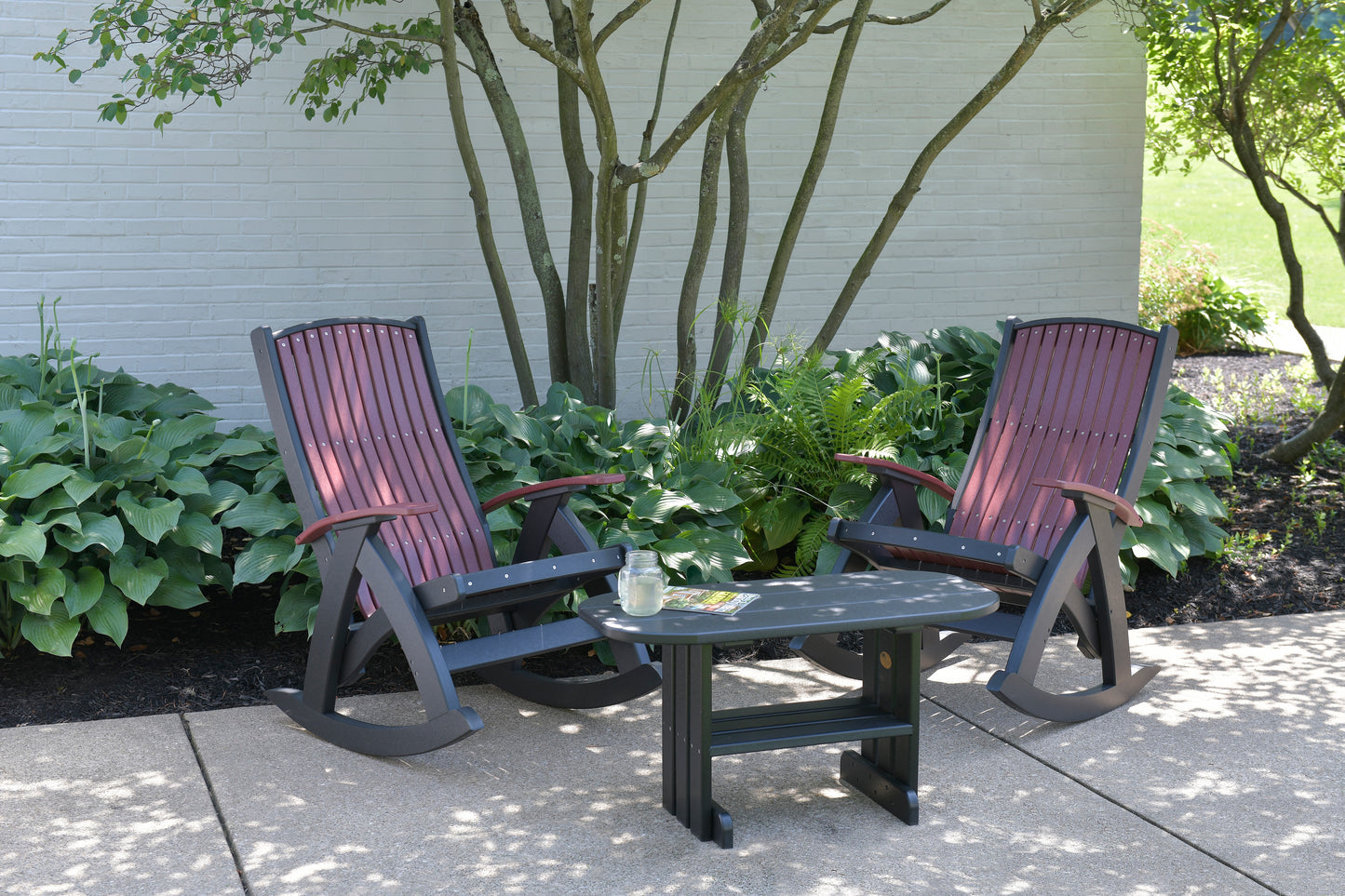 LuxCraft Recycled Plastic Comfort Rocking Chair - LEAD TIME TO SHIP 3 TO 4 WEEKS