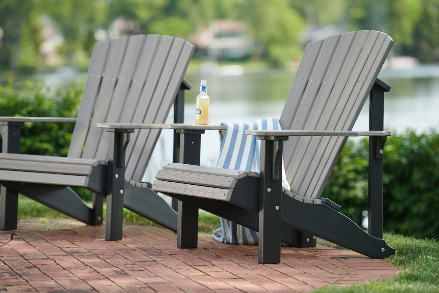 LuxCraft Recycled Plastic Deluxe Adirondack Chair  - LEAD TIME TO SHIP 7 BUSINESS DAYS OR LESS