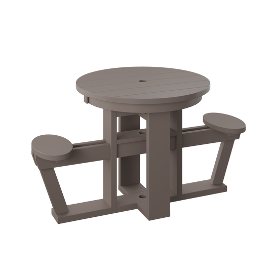 Polybird P860 Roundabout 2 Seat Picnic Table  - LEAD TIME TO SHIP 3 WEEKS  OR LESS